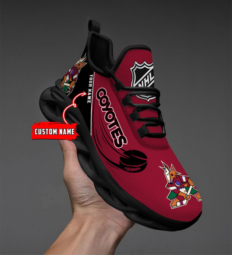 [SUPER SALE] NEW CUSTOMIZED NHL30 AZC ARIZONA COYOTES CLUNKY SNEAKERS