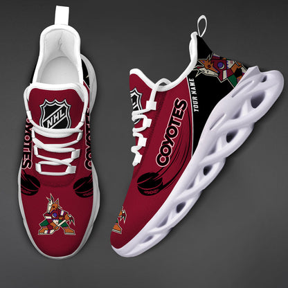 [SUPER SALE] NEW CUSTOMIZED NHL30 AZC ARIZONA COYOTES CLUNKY SNEAKERS
