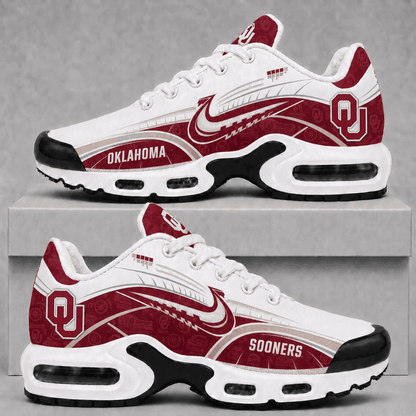 [FAN FAVORITE] NEW CUSTOMIZED NCAA FBS31 OUS OKLAHOMA SOONERS AIR MAX PLUS SNEAKERS