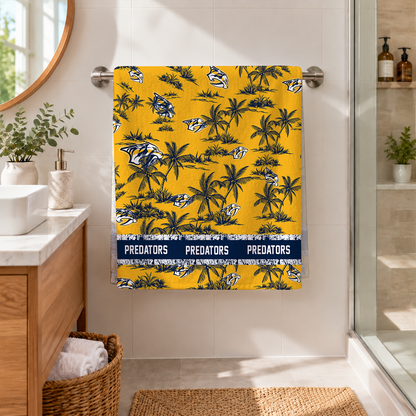 [SUPER SALE] NEW CUSTOMIZED NHL31 NVP NASHVILLE PREDATORS BEACH TOWEL