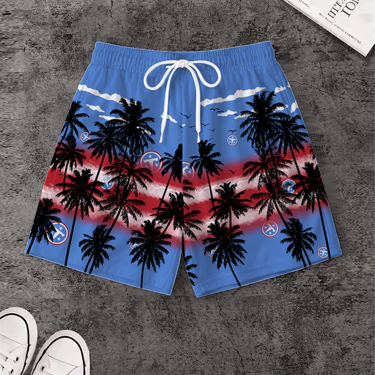 [SPECIAL OFFER] NEW CUSTOMIZED NFL31 TST TENNESSEE TITANS SHORT PANTS
