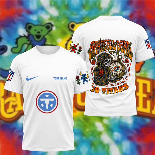 [SPECIAL OFFER] NEW CUSTOMIZED NFL31 TST TENNESSEE TITANS x GRATEFUL DEAD T-SHIRT, HOODIE, ZIP HOODIE