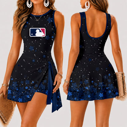 [FLASH SALE] NEW CUSTOMIZED MLB31 MAJOR LEAGUE BASEBALL WOMEN'S SUMMER SKORT DRESS