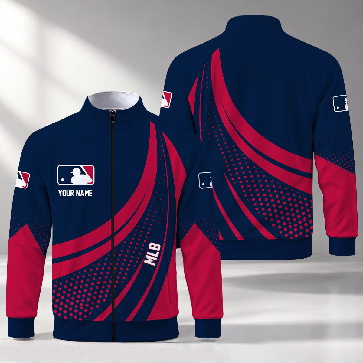 [FLASH SALE] NEW CUSTOMIZED MLB31 MLB MAJOR LEAGUE BASEBALL STAND COLLAR JACKET