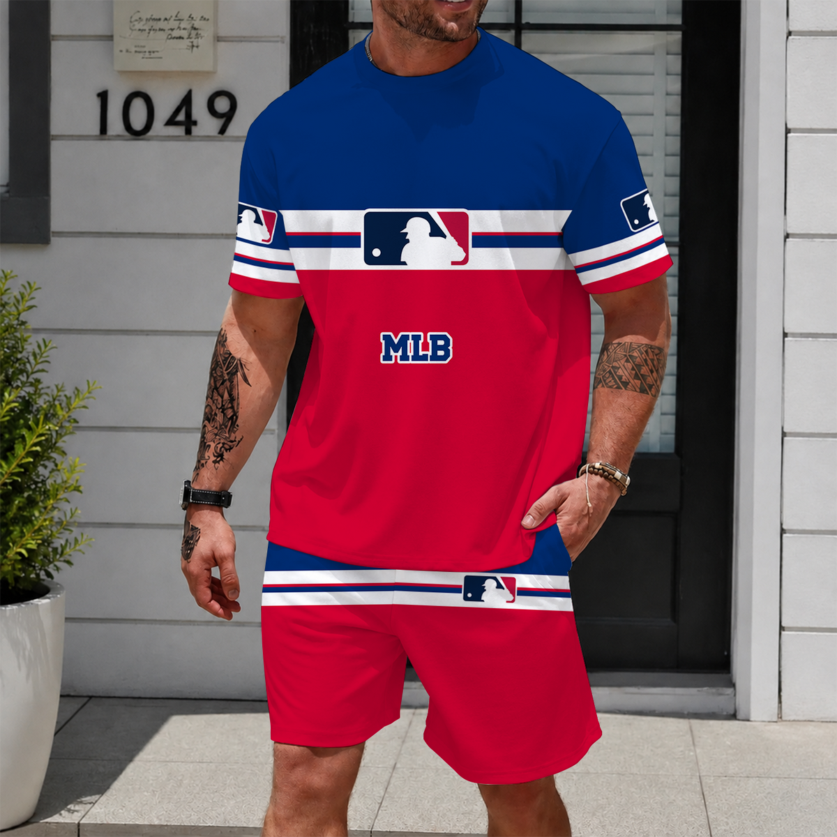 [FLASH SALE] NEW CUSTOMIZED MLB31 MAJOR LEAGUE BASEBALL UNISEX T-SHIRT & SHORTS SET