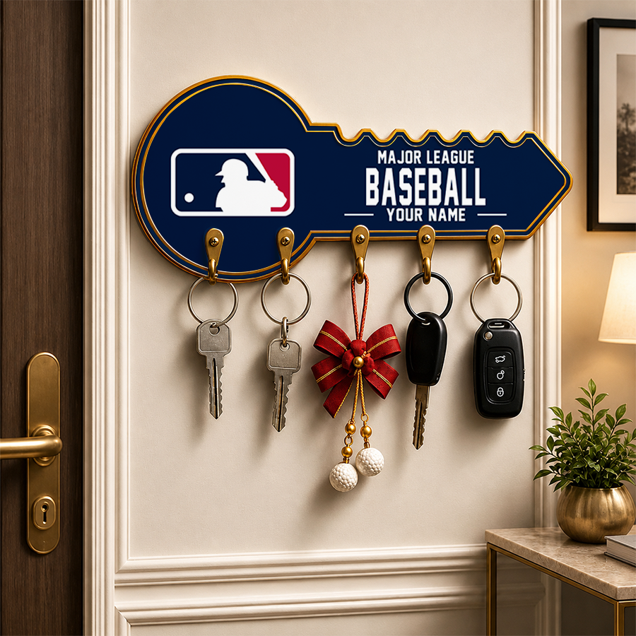 [FLASH SALE] NEW CUSTOMIZED MLB31 MAJOR LEAGUE BASEBALL WALL KEY HOLDER FOR HOME
