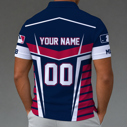 [FLASH SALE] NEW CUSTOMIZED MLB31 MAJOR LEAGUE BASEBALL ZIP POLO SHIRT