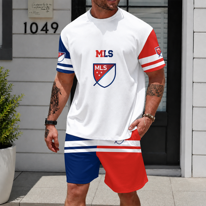 [FAN EXCLUSIVE] NEW CUSTOMIZED MLS31 MLS MAJOR LEAGUE SOCCER UNISEX T-SHIRT & SHORTS SET