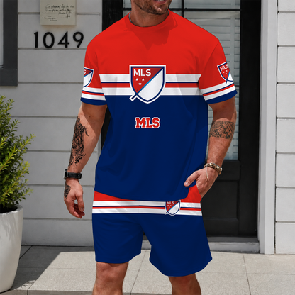 [FAN EXCLUSIVE] NEW CUSTOMIZED MLS31 MLS MAJOR LEAGUE SOCCER UNISEX T-SHIRT & SHORTS SET