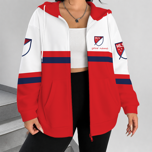 [FAN EXCLUSIVE] NEW CUSTOMIZED MLS31 MAJOR LEAGUE SOCCER ZIP HOODIE