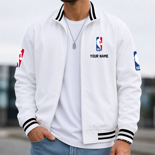 [HOT DEAL] NEW CUSTOMIZED NBA31 NATIONAL BASKETBALL ASSOCIATION MULTICOLOR MEN'S CASUAL JACKET