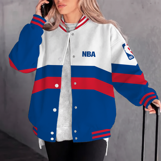 [HOT DEAL] NEW CUSTOMIZED NBA31 NATIONAL BASKETBALL ASSOCIATION BASEBALL JACKET, SATIN VARSITY JACKET