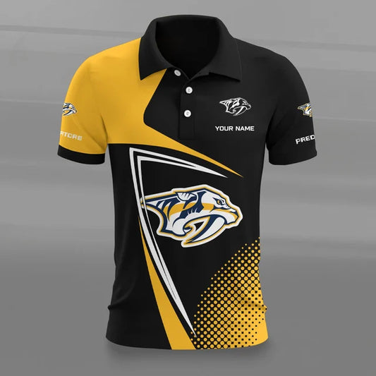 [SUPER SALE] NEW CUSTOMIZED NHL31 NVP NASHVILLE PREDATORS POLO SHIRT