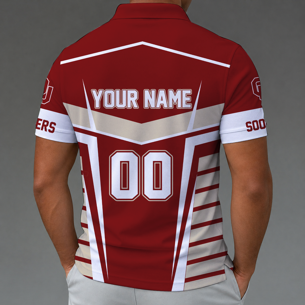 [FAN FAVORITE] NEW CUSTOMIZED NCAA FBS31 OUS OKLAHOMA SOONERS POLO SHIRT