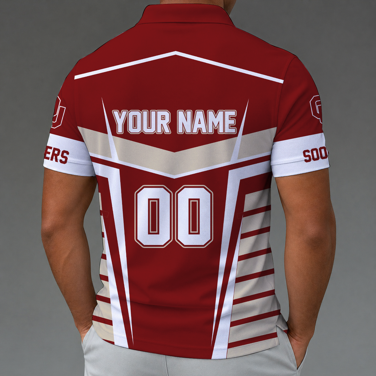 [FAN FAVORITE] NEW CUSTOMIZED NCAA FBS31 OUS OKLAHOMA SOONERS POLO SHIRT