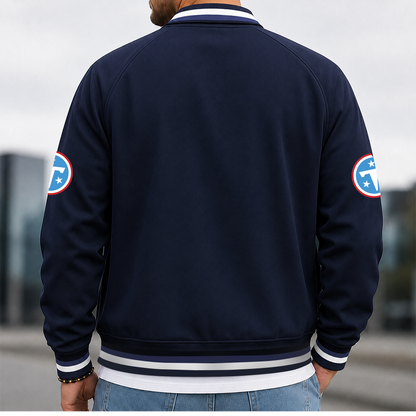 [SPECIAL OFFER] NEW CUSTOMIZED NFL31 TST TENNESSEE TITANS MEN'S CASUAL JACKET