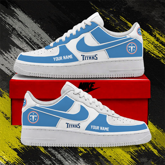 [SPECIAL OFFER] NEW CUSTOMIZED NFL31 TST TENNESSEE TITANS AF1 SHOES