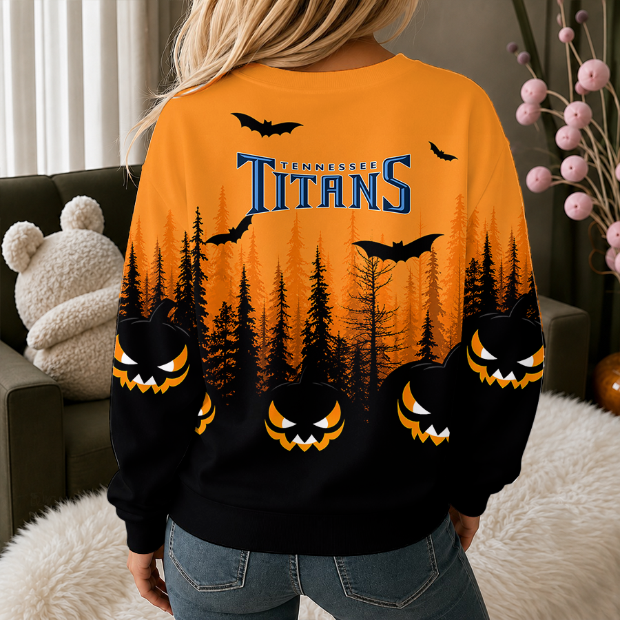 [SPECIAL OFFER] NEW CUSTOMIZED NFL31 TST TENNESSEE TITANS UNISEXHALLOWEEN SWEATSHIRT