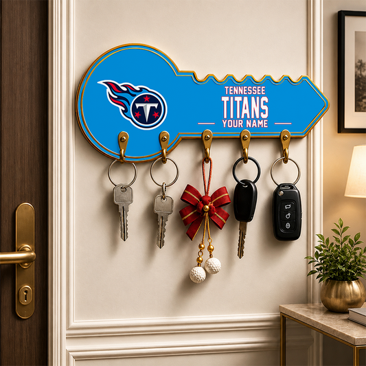 [SPECIAL OFFER] NEW CUSTOMIZED NFL31 TST TENNESSEE TITANS WALL KEY HOLDER FOR HOME