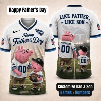 [FATHER'S DAY] NEW CUSTOMIZED NFL31 TST TENNESSEE TITANS FOOTBALL JERSEY