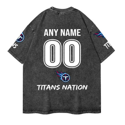 [SPECIAL OFFER] NEW CUSTOMIZED NFL31 TST TENNESSEE TITANS FUNNY MULTICOLOR WASHED TEE