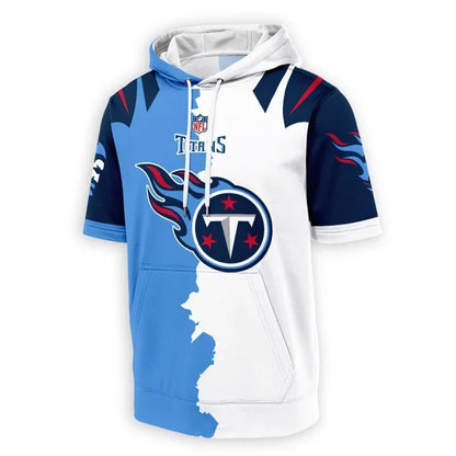 [SPECIAL OFFER] NEW CUSTOMIZED NFL31 TST TENNESSEE TITANS SHORT SLEEVE HOODIE T-SHIRT