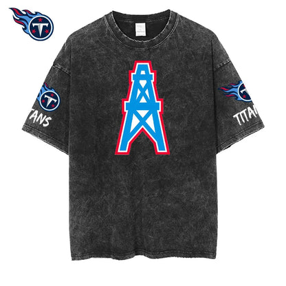 [SPECIAL OFFER] NEW CUSTOMIZED NFL31 TST TENNESSEE TITANS FUNNY MULTICOLOR WASHED TEE