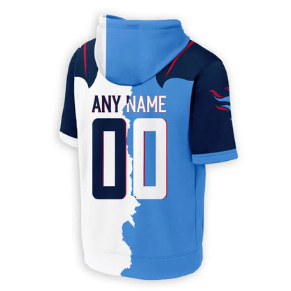 [SPECIAL OFFER] NEW CUSTOMIZED NFL31 TST TENNESSEE TITANS SHORT SLEEVE HOODIE T-SHIRT