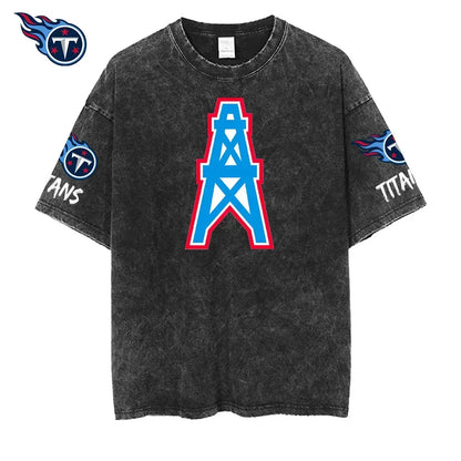 [SPECIAL OFFER] NEW CUSTOMIZED NFL31 TST TENNESSEE TITANS MULTICOLOR WASHED TEE