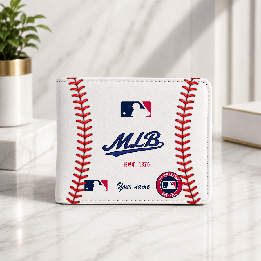 [FLASH SALE] NEW CUSTOMIZED MLB31 MAJOR LEAGUE BASEBALL LEATHER WALLET