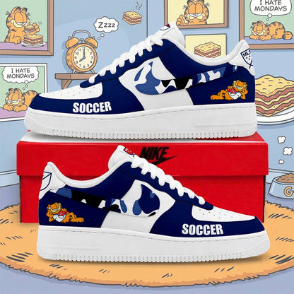 FINAL SALE - NEW CUSTOMIZED MLS31 MAJOR LEAGUE SOCCER x GARFIELD AF1 SNEAKERS