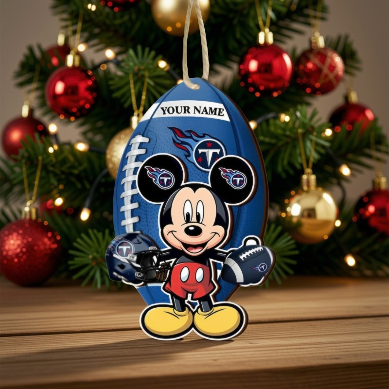 [SPECIAL OFFER] NEW CUSTOMIZED NFL31 TST TENNESSEE TITANS CHRISTMAS ACRYLIC ORNAMENT
