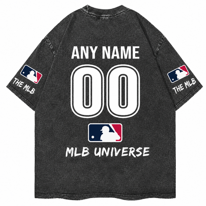 [SPECIAL OFFER] NEW CUSTOMIZED NFL32 NYG NEW YORK GIANTS MULTICOLOR WASHED TEE