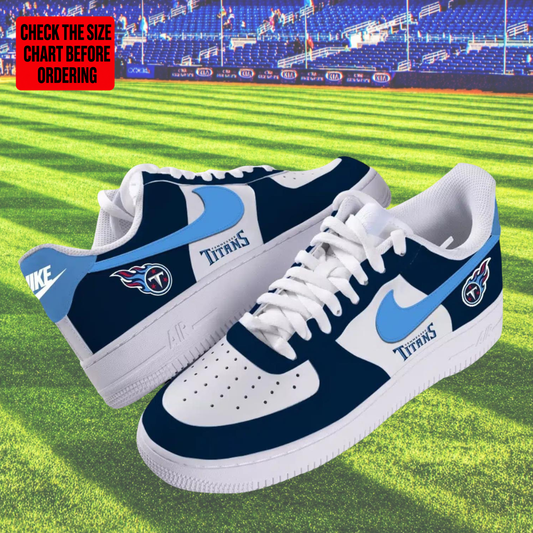 [SPECIAL OFFER] NEW CUSTOMIZED NFL31 TST TENNESSEE TITANS AF1 SHOES
