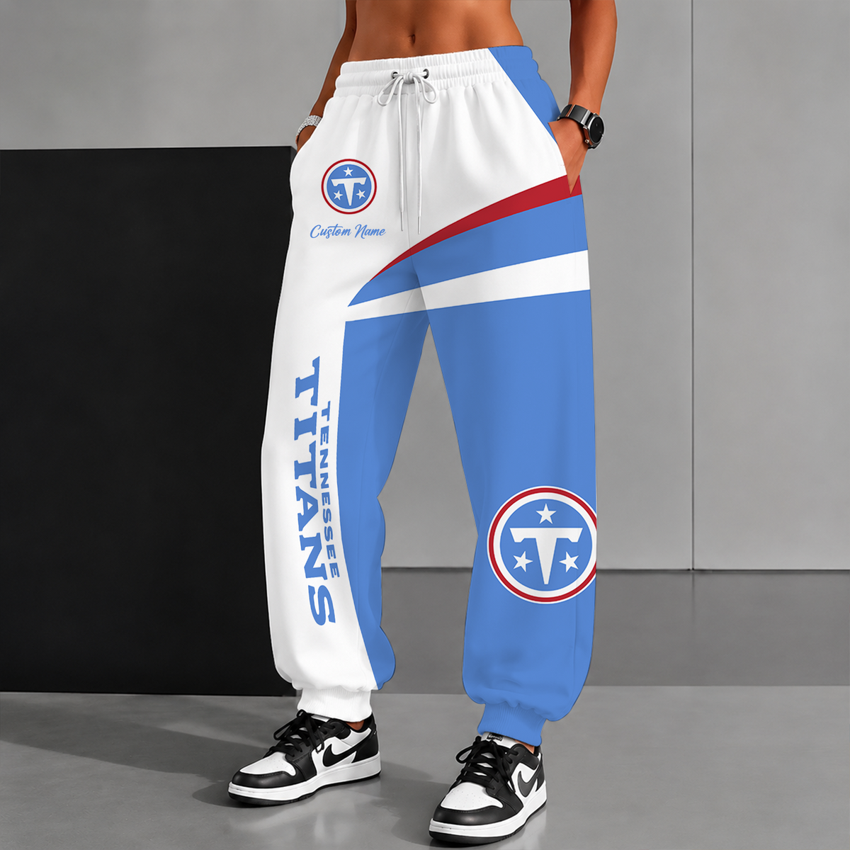 [SPECIAL OFFER] NEW CUSTOMIZED NFL31 TST TENNESSEE TITANS SWEATPANTS