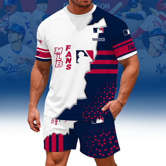 [FLASH SALE] NEW CUSTOMIZED MLB31 MAJOR LEAGUE BASEBALL UNISEX T-SHIRT & SHORTS SET