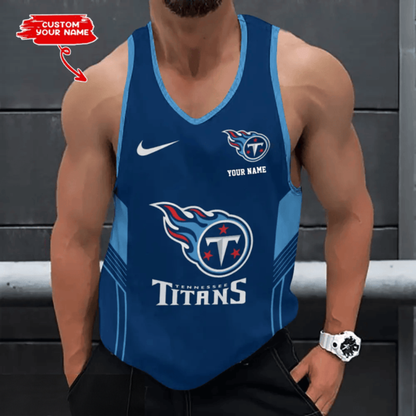 LIMITED EDITION - NEW CUSTOMIZED NFL31 TST TENNESSEE TITANS UNISEX TANK TOP
