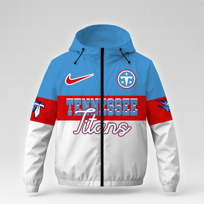 [SPECIAL OFFER] NEW CUSTOMIZED NFL31 TST TENNESSEE TITANS WINDBREAKER JACKET