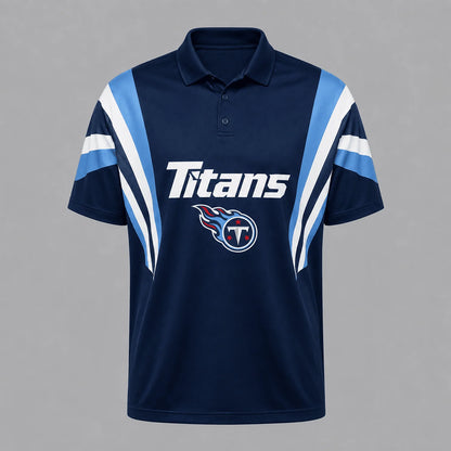 [SPECIAL OFFER] NEW CUSTOMIZED NFL31 TST TENNESSEE TITANS POLO SHIRT