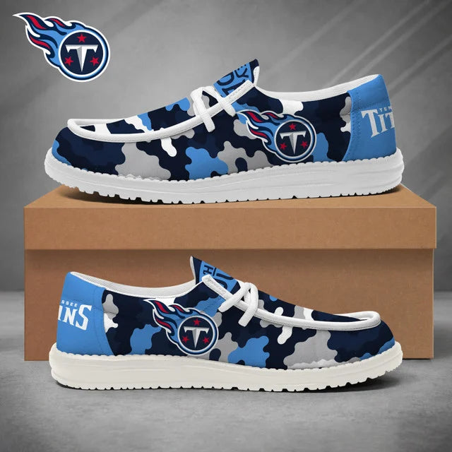 [SPECIAL OFFER] NEW CUSTOMIZED NFL31 TST TENNESSEE TITANS LOAFER SHOES