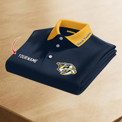[SUPER SALE] NEW CUSTOMIZED NHL31 NVP NASHVILLE PREDATORS POLO SHIRT