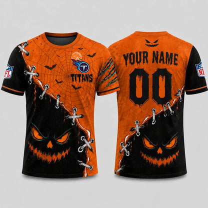 [SPECIAL OFFER] NEW CUSTOMIZED NFL31 TST TENNESSEE TITANS HALLOWEEN T-SHIRT, HOODIE & ZIP HOODIE