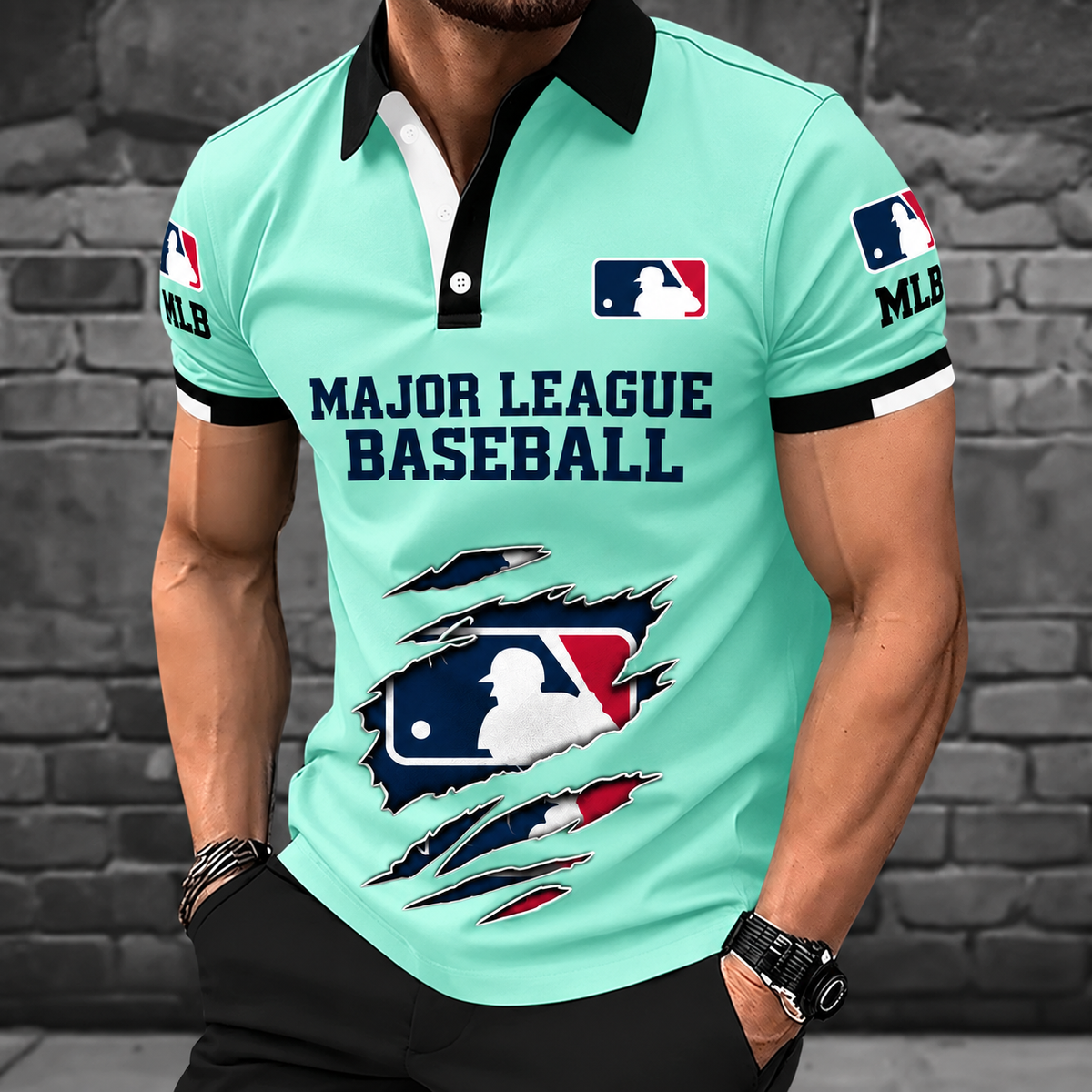 [FLASH SALE] NEW CUSTOMIZED MLB31 MAJOR LEAGUE BASEBALL POLO SHIRT