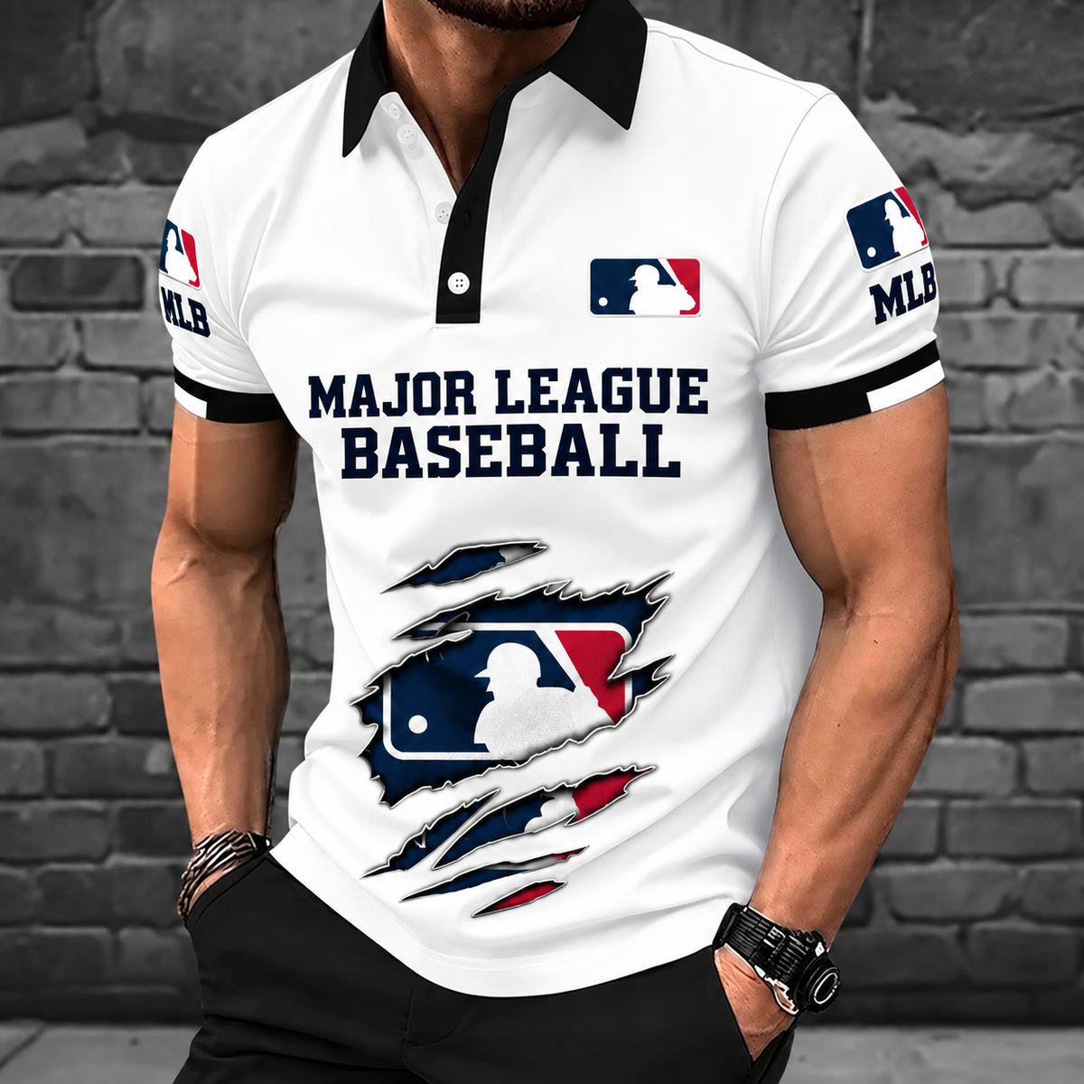 [FLASH SALE] NEW CUSTOMIZED MLB31 MAJOR LEAGUE BASEBALL POLO SHIRT