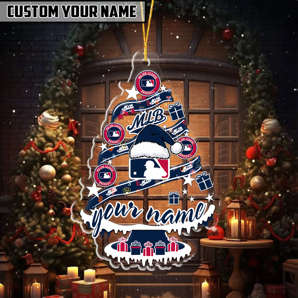 [FLASH SALE] NEW CUSTOMIZED MLB32 ALL TEAMS CHRISTMAS ACRYLIC ORNAMENT