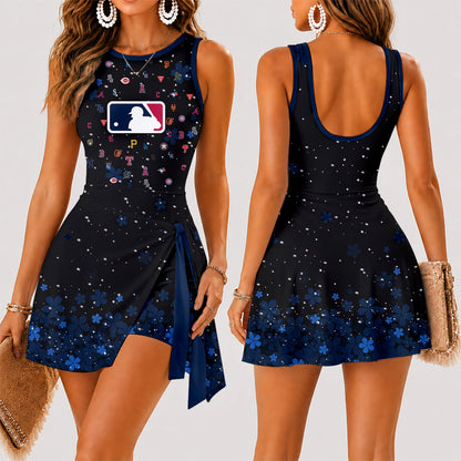 [FLASH SALE] NEW CUSTOMIZED MLB32 ALL TEAMS WOMEN'S SUMMER SKORT DRESS