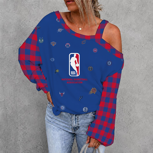 [HOT DEAL] NEW CUSTOMIZED NBA32 NBA ALL TEAMS DROP SHOULDER SWEATSHIRT