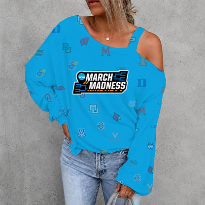 [FAN FAVORITE] NEW CUSTOMIZED NCAA MAM32 BKM ALL TEAMS DROP SHOULDER SWEATSHIRT