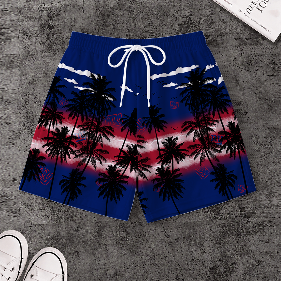 [SPECIAL OFFER] NEW CUSTOMIZED NFL32 NYG NEW YORK GIANTS SHORT PANTS