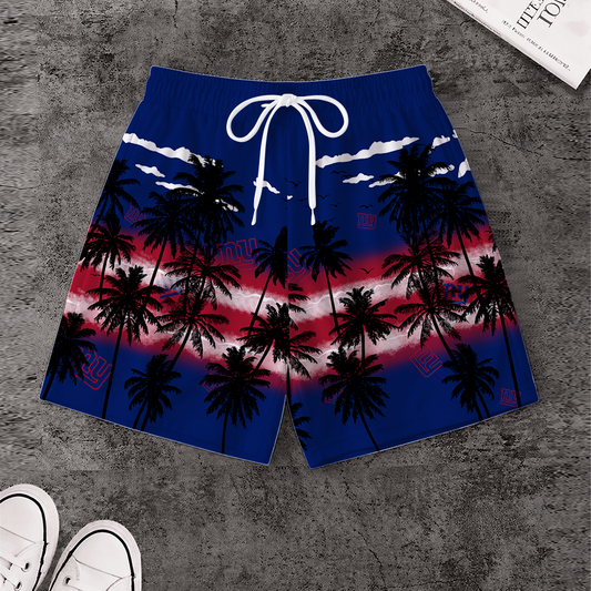 [SPECIAL OFFER] NEW CUSTOMIZED NFL32 NYG NEW YORK GIANTS SHORT PANTS